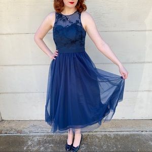 Azazie Navy Formal